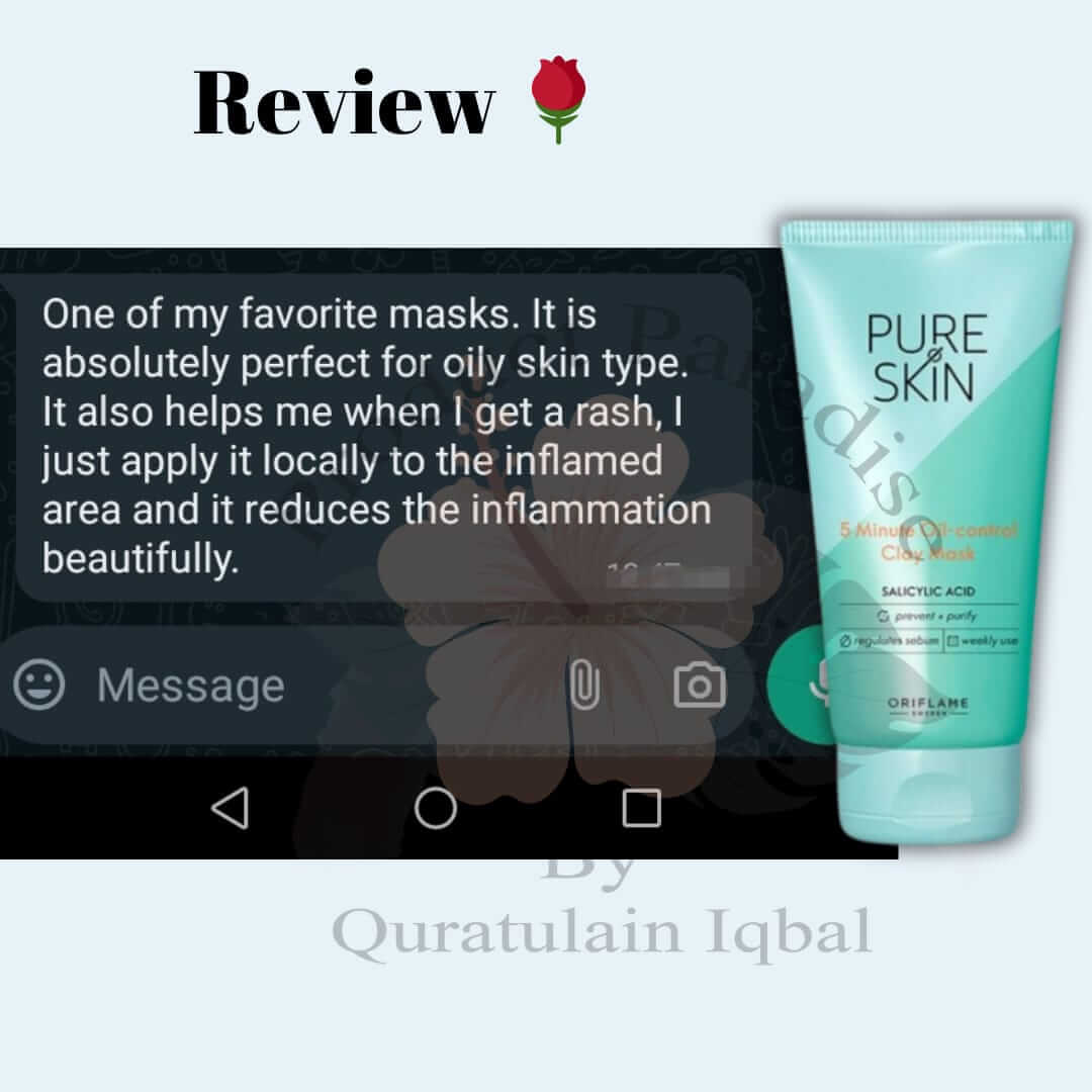 Pure Skin Scrub & Mask For OILY skin Types/ Whiteheads Blackheads Treatment Dermatologically tested