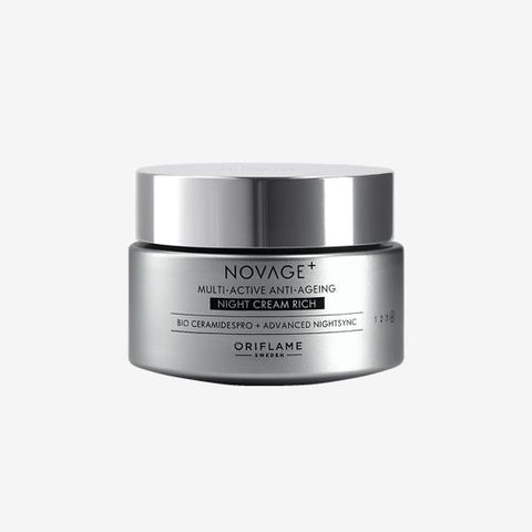 Novage+ Multi Active Anti Ageing Night Cream Rich Dry Skin Types
