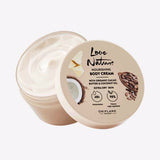 Love Nature Nourishing Body Cream with Organic Coconut Oil & Cacao Butter all Skin Types