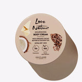 Love Nature Nourishing Body Cream with Organic Coconut Oil & Cacao Butter all Skin Types