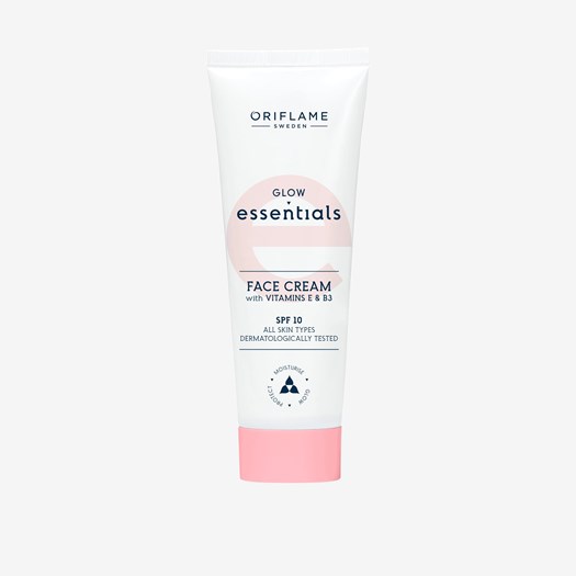 Glow Essentials Face Cream with Vitamins E & B3 SPF 10 For Dry Skin Types