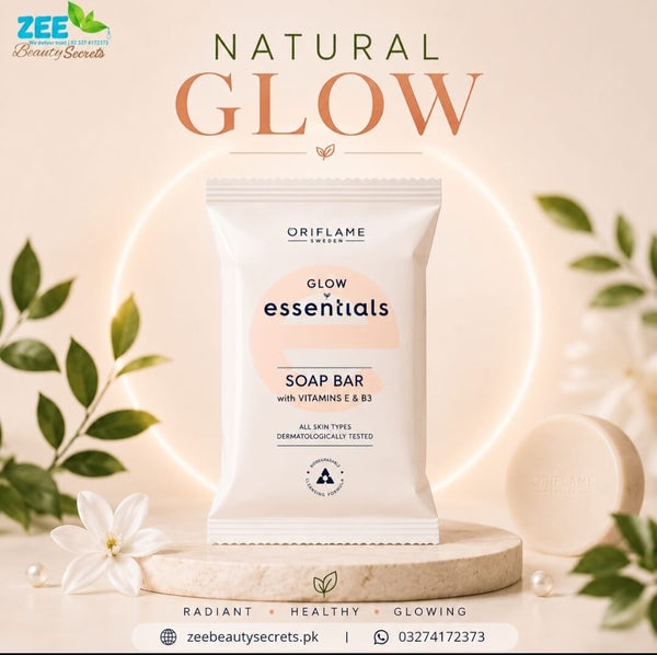 Glow Essential Soap Bar with Vitamin E & B3 | Daily Skincare