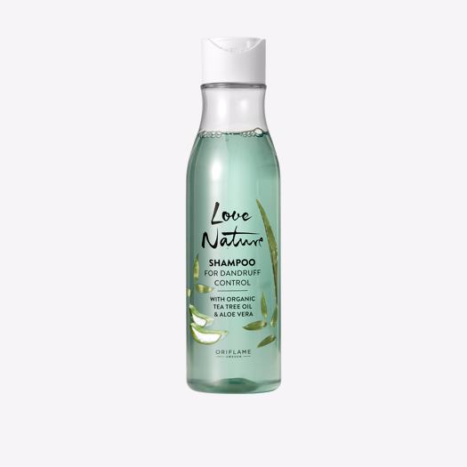 Love Nature Shampoo For Dandruff Control with Organic Tea Tree Oil Aloe Vera 250ML
