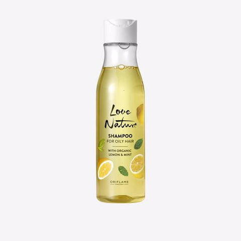 Love Nature Shampoo For Oily Hair with Organic Lemon Mint 250 ML