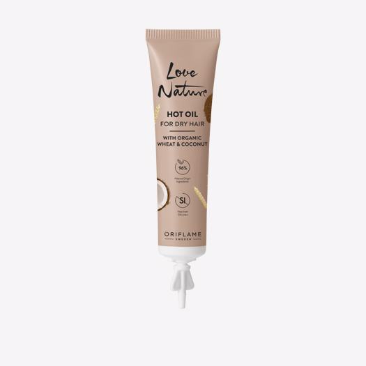 Love Nature Hot Oil with Organic Wheat & Coconut For Dry Scalp Type