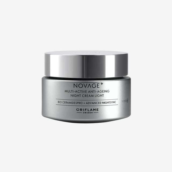 Novage+ Multi Active Anti Ageing Night Cream Light Oily Skin Types