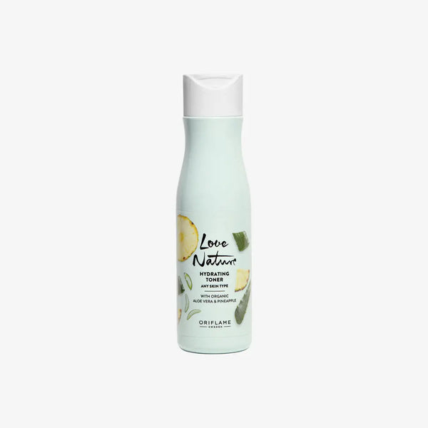 Oriflame Love Nature Hydrating Toner with Organic Aloe Vera Pineapple 150 ML