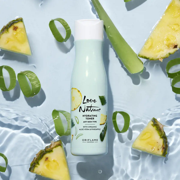 Love Nature Hydrating Toner with Organic Aloe Vera Pineapple 150 ML