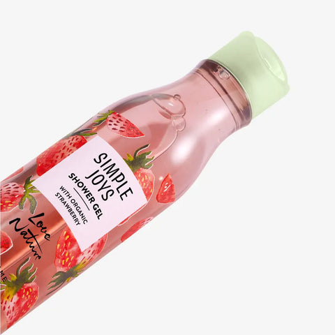 Love Nature Simple Joys Shower Gel with Organic Strawberry 250ML