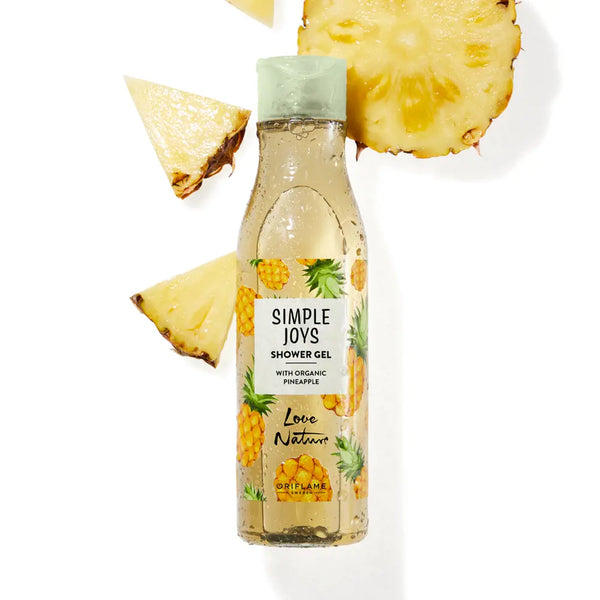 Love Nature Simple Joys Shower Gel with Organic Pineapple 250ML