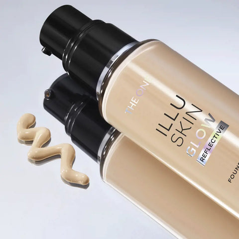 Illuskin Glow Reflective Foundation – 12 Hour Long Lasting Natural Glow | Sweat & Transfer Proof