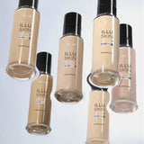 Illuskin Glow Reflective Foundation – 12 Hour Long Lasting Natural Glow | Sweat & Transfer Proof
